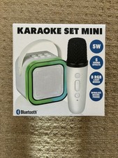 Mini karaoke set with - with, wireless