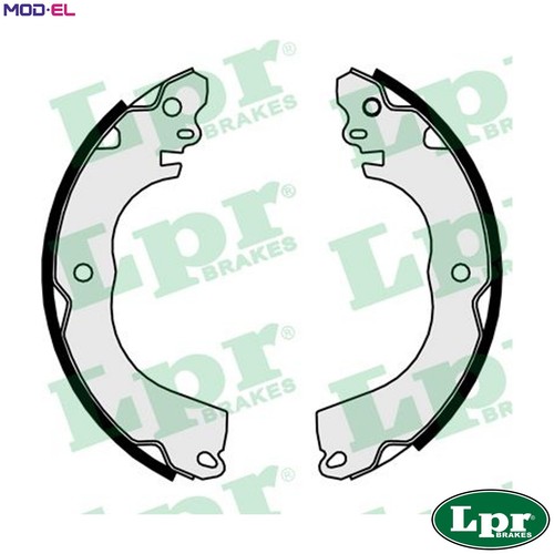 Brake shoe set - 01097, for