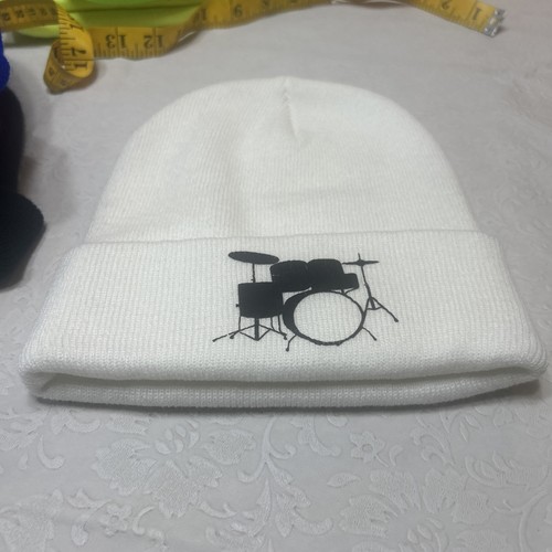 Drummer drum set band - band, beanie