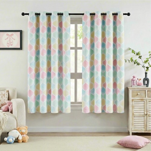 Pink full blackout curtains - full, 63