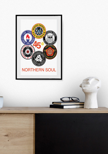 Northern soul badges music - a4,