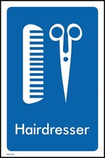 Hairdresser Sign or Sticker -