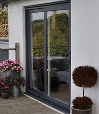 Grey white upvc - white, french