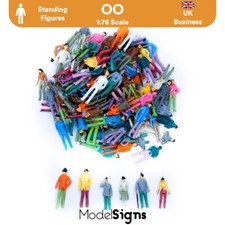 UK 100x Standing Figures Passengers Model Railway OO HO Hornby OOSTA ModelSigns