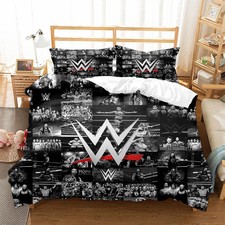 WWE/Duvet Cover/Double-sided Pillowcase/Mens/Sports/World Wrestling/Bedding Set