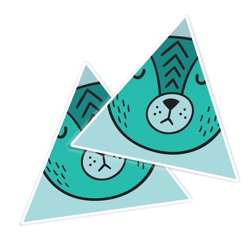 Triangle shape vinyl - 2x,