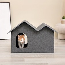 2 in 1 Foldable Cat Cave Bed