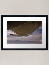 Aircraft wing Framed Art Print
