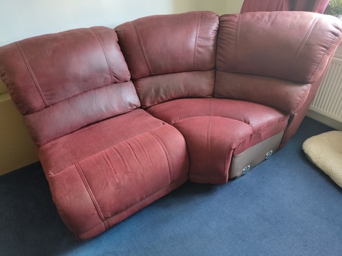 Faux leather seater - faux, corner