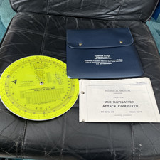 USAF U.S. Air Navigation Circular Slide Rule Attack Computer Vietnam CPU-73A/P