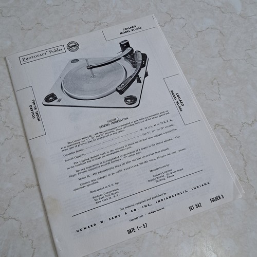 Collaro 456 record changer - rc-456,