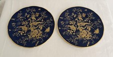 A pair of really lovely vintage COALPORT china Cabinet plates