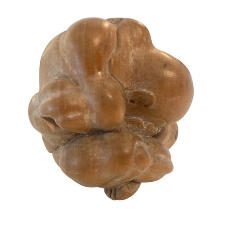 Vintage weeping buddha wooden - weeping,