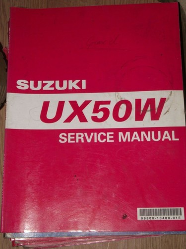 Suzuki ux50w service manual - suzuki,