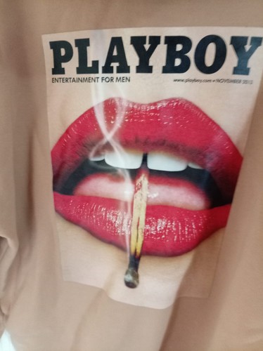 Beige playboy hoodie size - playboy,