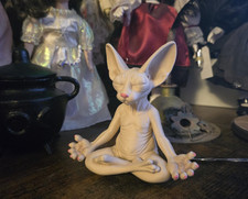 Meditating Sphynx cat ornament