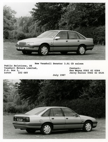 Vauxhall opel senator press - senator, b