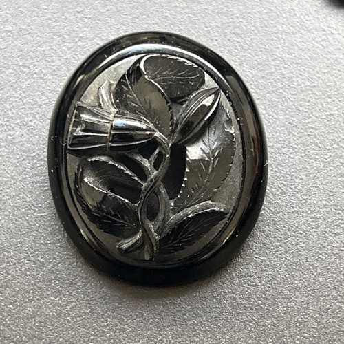 Victorian large whitby jet - victorian,