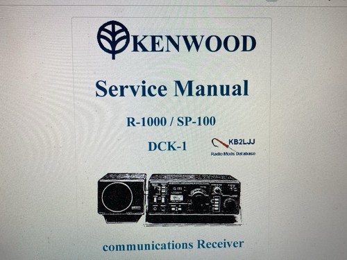 Kenwood 1000 service manual - kenwood,