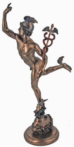 Hermes bronze statue - hermes,
