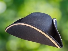 Vtg 1954 Tricorn Hat 100% Wool