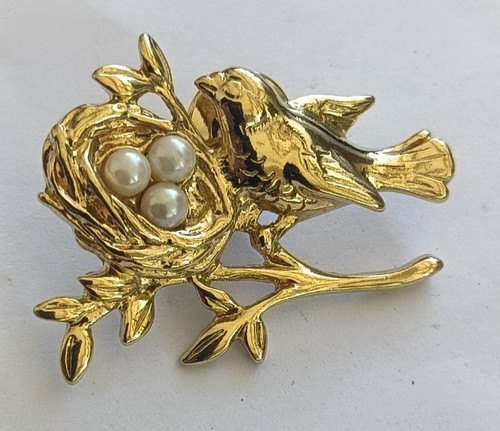 Vintage golden metal avon - golden,