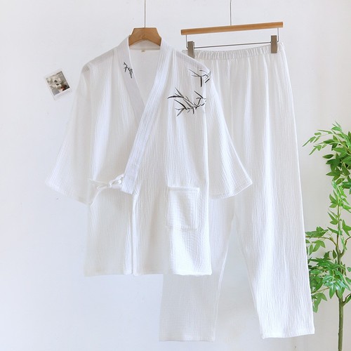 Men cotton kimono - kimono, style