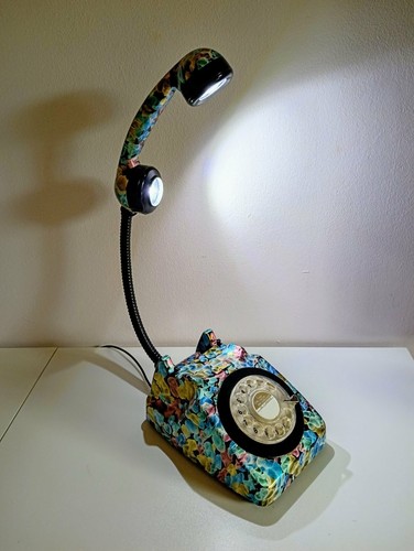 Upcycled rotary telephone - upcycled,