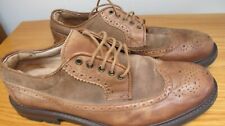 Mens Size 10 ASK THE MISSUS Brown Leather and Suede Shoes Lace Up Oxford Style E