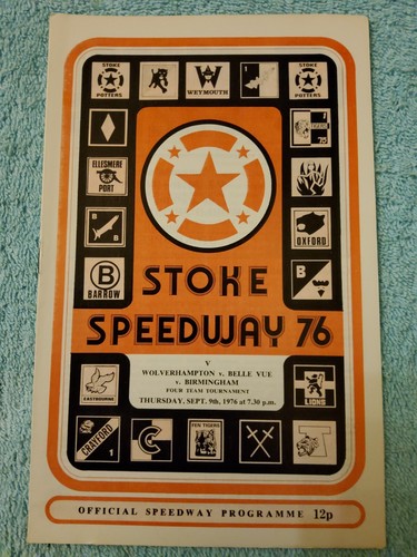 Stoke speedway 1976 four team - four,