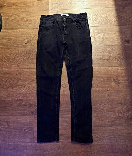 Zara denim wear black - zara,
