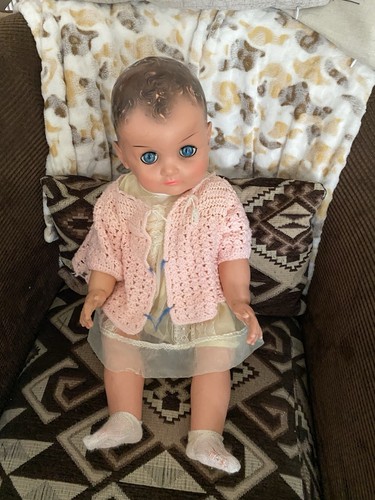 Vintage large doll with - large,