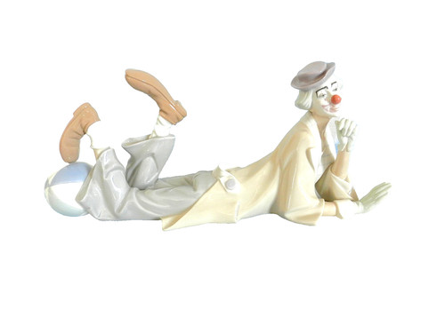 Lladró 4618 clown lying - lladró, #4618