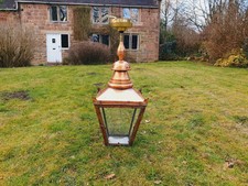 Sugg Copper Victorian hanging lamp/light/lantern porch hallway indoor house 