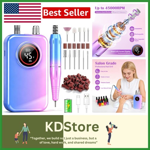 Rechargeable nail drill - drill, with