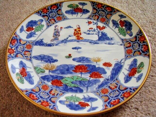 Japanese large imari lady - lady, at