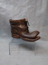 Hand Made Pottery Tony Boot  Leather Look Decorative collectable 