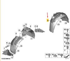 BMW 5 G60 Rear Right Arch
