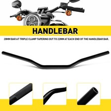 Motorcycle 28mm to 22mm Black