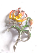 Vintage Enamel Marcasite