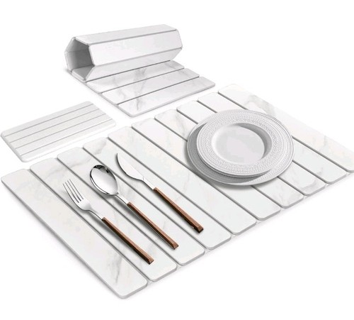 Large stone dish drying mats - large,