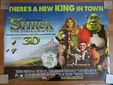 Shrek the Final Chapter UK Quad cinema poster. Double sided