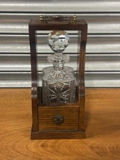 Vintage Style Oak Tantalus
