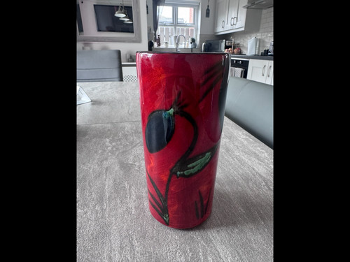 Poole pottery vase - pottery,
