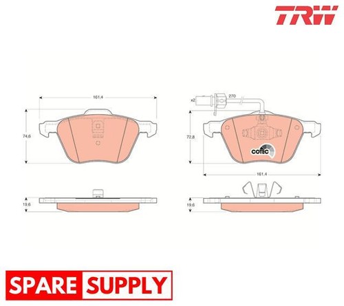 Brake pad set - pad,