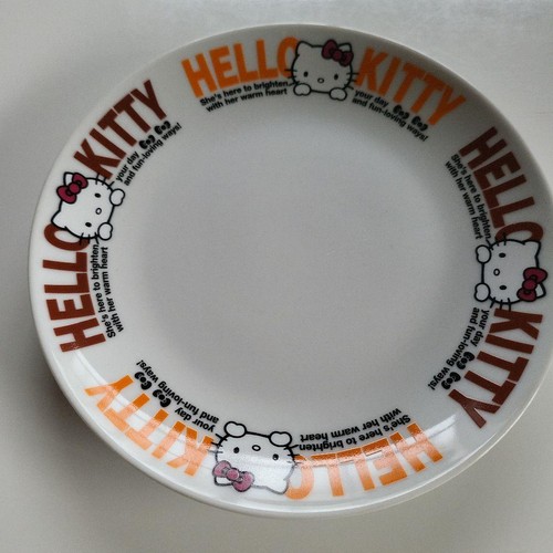 Hello kitty ceramic plates set - kitty,