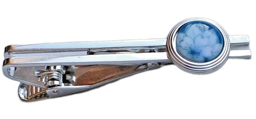 Vintage mens tie clip silver - tie,
