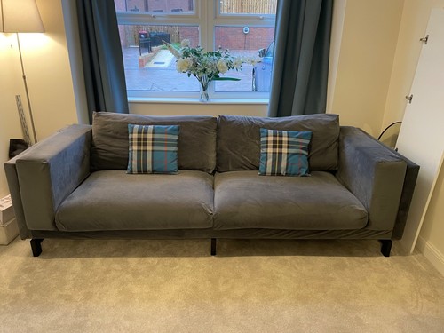 Seater grey sofa - seater,