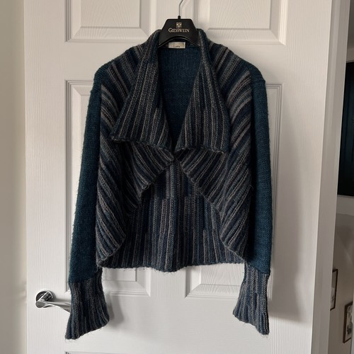 Latte mohair blend striped - latte,