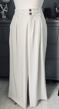 Cream Wide Leg Swing/ 1940s